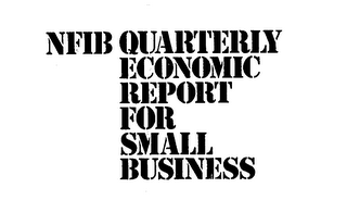 NFIB QUARTERLY ECONOMIC REPORT FOR SMALL BUSINESS logo