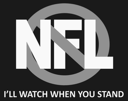 NFL I'LL WATCH WHEN YOU STAND logo