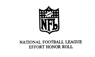 NFL NATIONAL FOOTBALL LEAGUE EFFORT HONOR ROLL logo