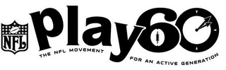 NFL PLAY 60 THE NFL MOVEMENT FOR AN ACTIVE GENERATION logo