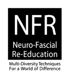NFR NEURO-FASCIAL RE-EDUCATION MULTI-DIVERSITY TECHNIQUES FOR A WORLD OF DIFFERENCE logo