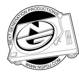 NG NEXT GENERATION PRODUCTIONS WWW.NGPDJ.COM logo
