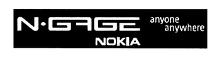 N.GAGE NOKIA ANYONE ANYWHERE logo