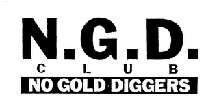 N.G.D. CLUB NO GOLD DIGGERS logo