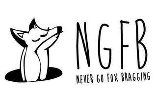NGFB NEVER GO FOX BRAGGING logo