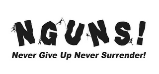 NGUNS! NEVER GIVE UP NEVER SURRENDER! logo