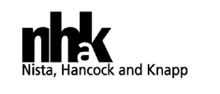 NHAK NISTA, HANCOCK AND KNAPP logo