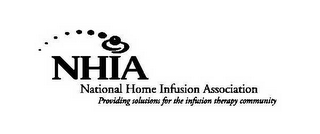 NHIA NATIONAL HOME INFUSION ASSOCIATION PROVIDING SOLUTIONS FOR THE INFUSION THERAPY COMMUNITY logo