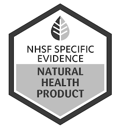 NHSF SPECIFIC EVIDENCE NATURAL HEALTH PRODUCT logo