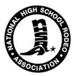 NHSRA NATIONAL HIGH SCHOOL RODEO · ASSOCIATION · logo