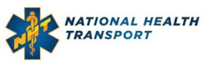 NHT NATIONAL HEALTH TRANSPORT logo