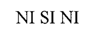 NI SI NI logo