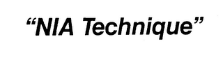 "NIA TECHNIQUE" logo