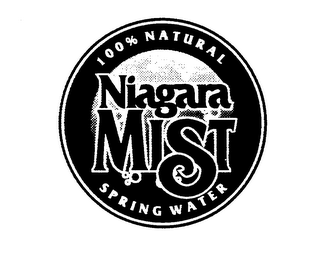 NIAGARA MIST 100% NATURAL SPRING WATER logo