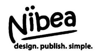 NIBEA DESIGN. PUBLISH. SIMPLE. logo