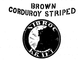 NIBROC KRAFT BROWN CORDUROY STRIPED logo