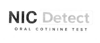 NIC DETECT ORAL COTININE TEST logo