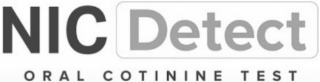 NIC DETECT ORAL COTININE TEST logo