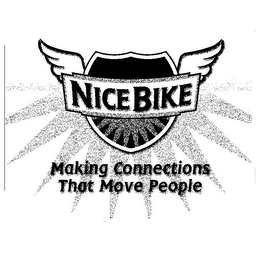 NICE BIKE MAKING CONNECTIONS THAT MOVE PEOPLE logo