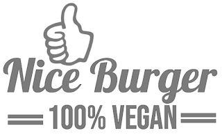 NICE BURGER 100% VEGAN logo