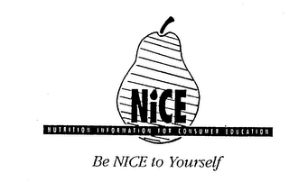 NICE NUTRITION INFORMATION FOR CONSUMER EDUCATION BE NICE TO YOURSELF logo