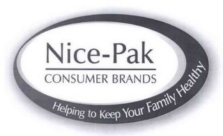 NICE-PAK CONSUMER BRANDS HELPING TO KEEP YOUR FAMILY HEALTHY logo
