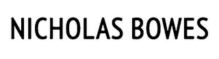 NICHOLAS BOWES logo