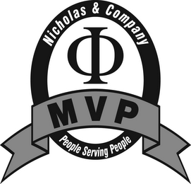NICHOLAS & COMPANY MVP PEOPLE SERVING PEOPLE logo