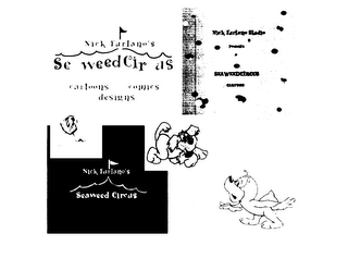 NICK FARLANO'S SEAWEED CIRCUS CARTOONS COMICS DESIGNS logo