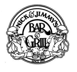 NICK & JIMMY'S BAR & GRILL SINCE 1979 logo