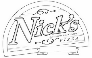 NICK'S CHICAGO THIN CRUST PIZZA logo