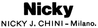 NICKY NICKY J. CHINI - MILANO logo