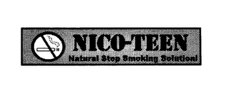 NICO-TEEN NATURAL STOP SMOKING SOLUTION! logo