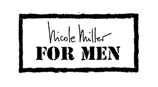 NICOLE MILLER FOR MEN logo