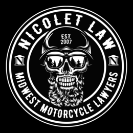 NICOLET LAW N MIDWEST MOTORCYCLE LAWYERS N EST.  2007 logo