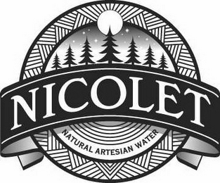 NICOLET NATURAL ARTESIAN WATER logo