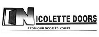 NICOLETTE DOORS FROM OUR DOOR TO YOURS logo