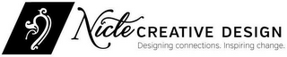 NICTE CREATIVE DESIGN DESIGNING CONNECTIONS. INSPIRING CHANGE. logo