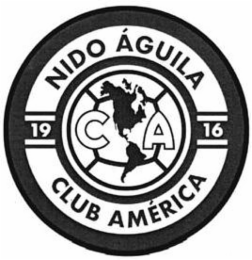 NIDO ÁGUILA 19 C A 16 CLUB AMÉRICA logo