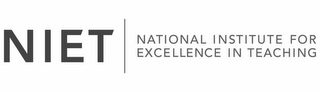 NIET NATIONAL INSTITUTE FOR EXCELLENCE IN TEACHING logo