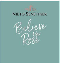 NIETO SENETINER BELIEVE IN ROSE logo