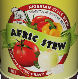 NIGERIAN STYLE STEW READY TO EAT, SERVEHOT OR COLD AFRIC STEW TOMATO BASED GRAVY HOT CHEF FLO-K-FOODS REAL SOLUTION TO HOME-MADE MEALS logo