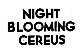 NIGHT BLOOMING CEREUS logo