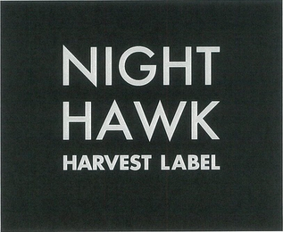 NIGHT HAWK HARVEST LABEL logo