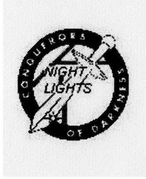 NIGHT LIGHTS CONQUERORS OF DARKNESS logo