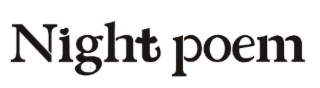NIGHT POEM logo