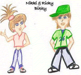 NIKKI & RICKY BIKKY logo