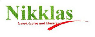 NIKKLAS GREEK GYROS AND HUMMUS logo