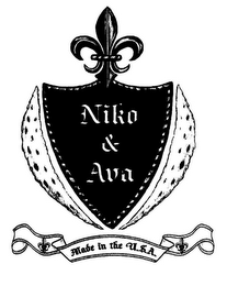 NIKO & AVA MADE IN THE U.S.A. logo