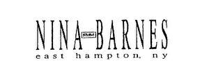 NINA FMM BARNES EAST HAMPTON, NY logo